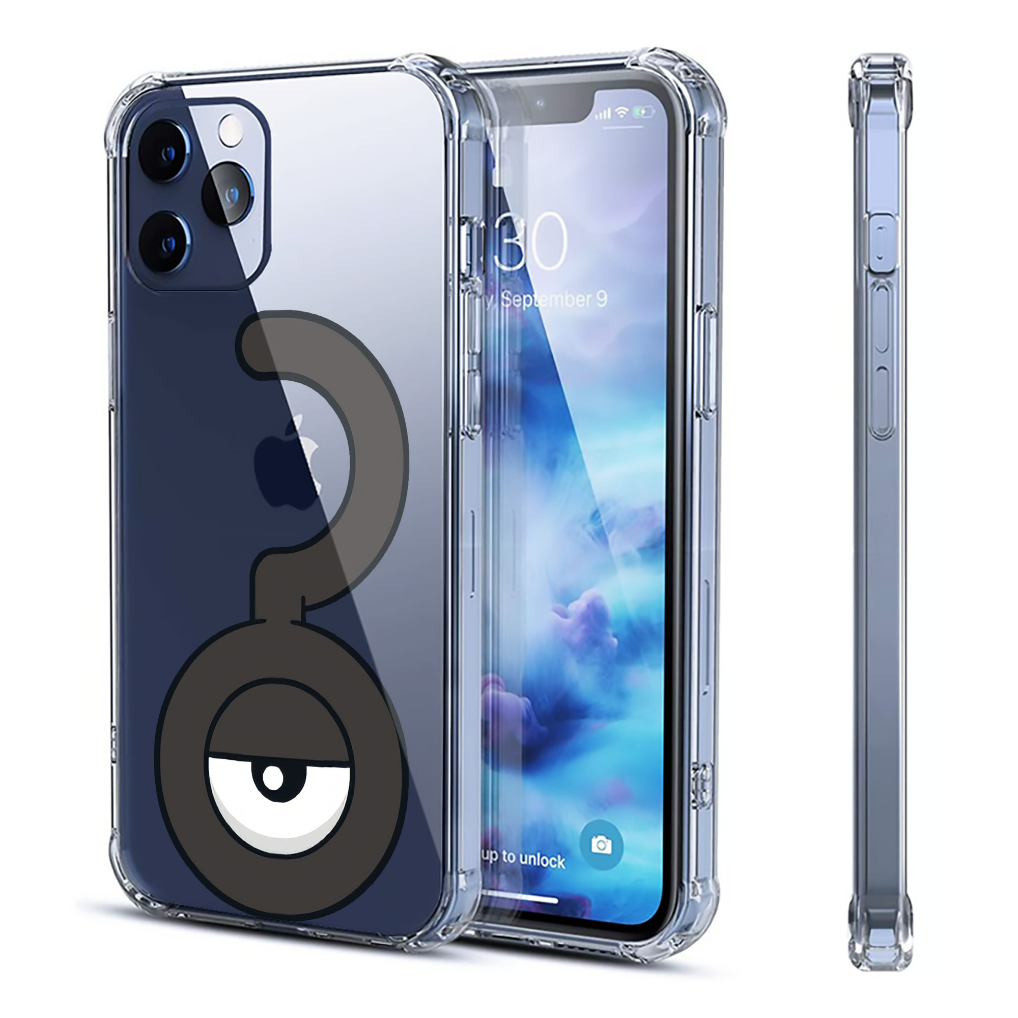 （画像用） ポケットモンスター Pokémon 【iPhone 12シリーズ対応】透明スマホケース（クリアソフトケース）